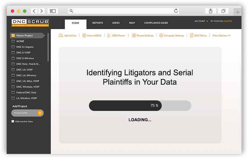 Litigator Scrub screenshot