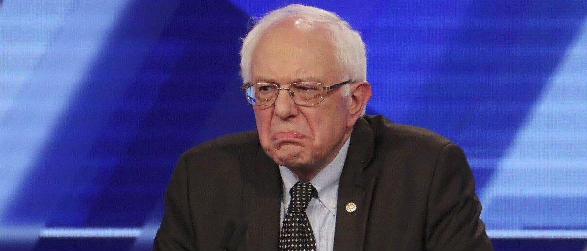 Bernie Sanders frowning