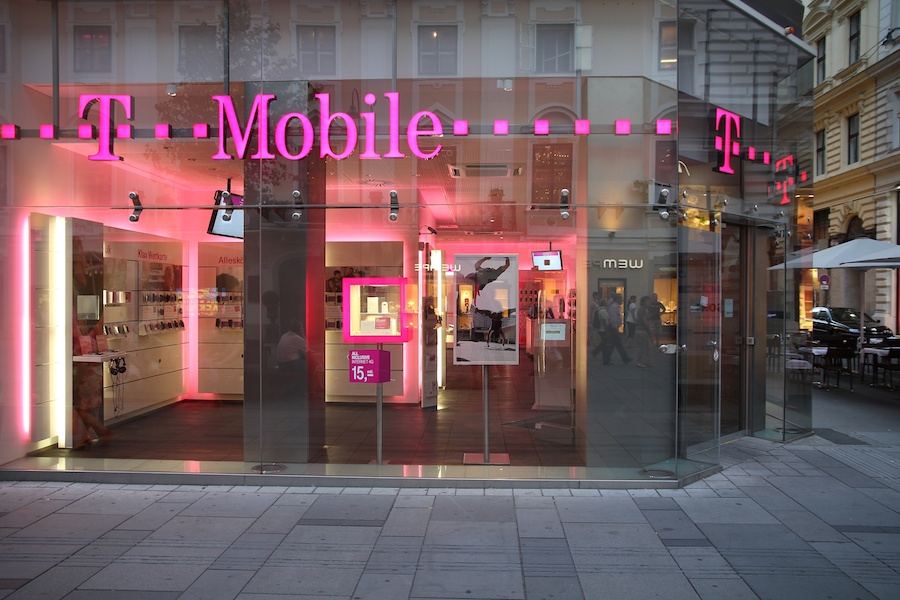 A T-Mobile retail storefront