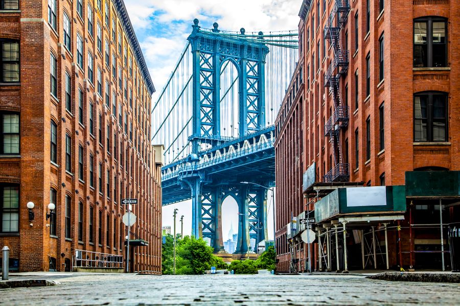 The Manhattan Bridge viewed from Brooklyn