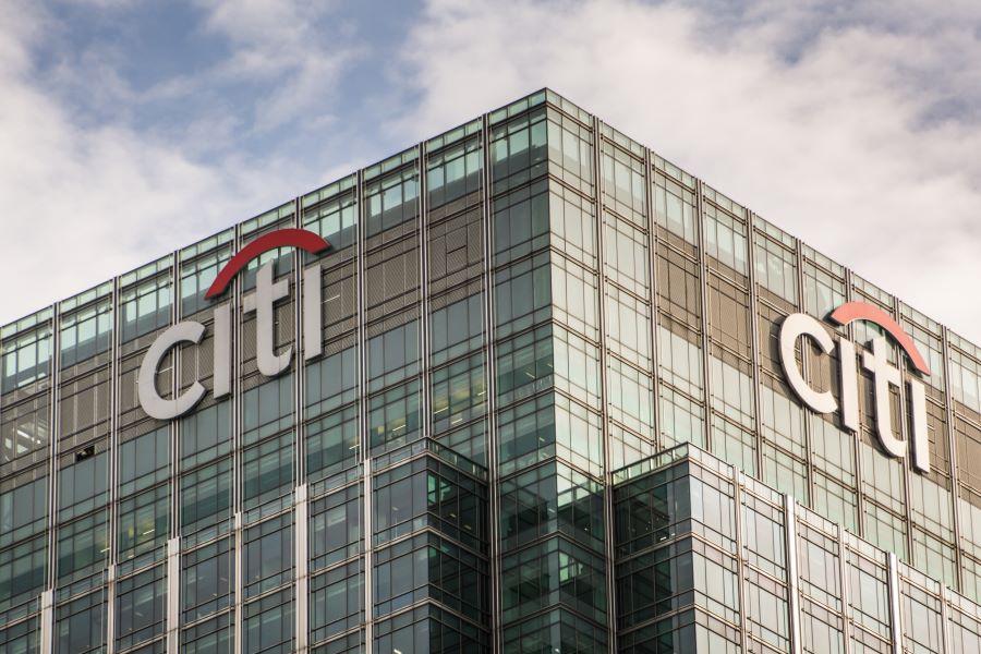 The exterior façade of Citigroup's headquarters