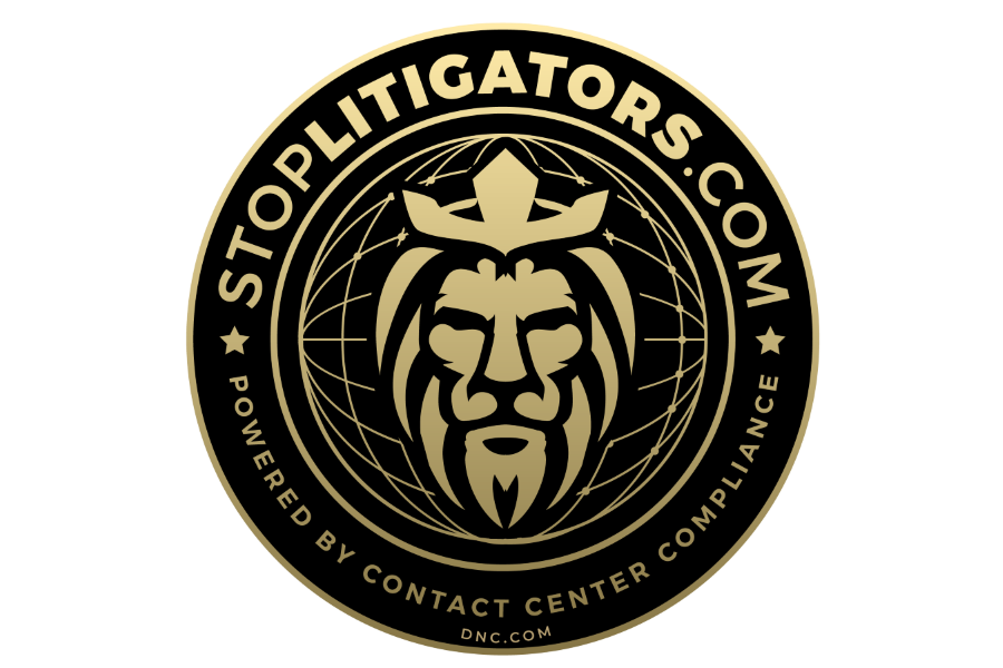 The crowned lion logo for StopLitigators.com