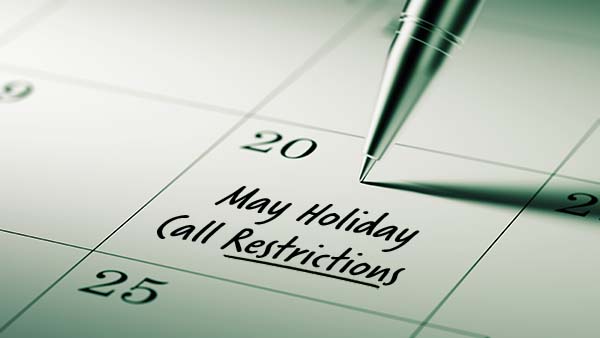 2022 May Restricted Do Not Call Dates